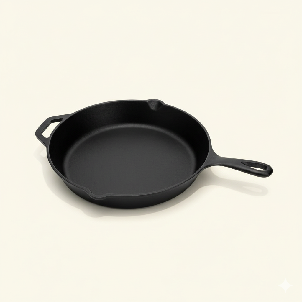Premium Cast Iron Skillet 30cm - Heavy-Duty Frying Pan