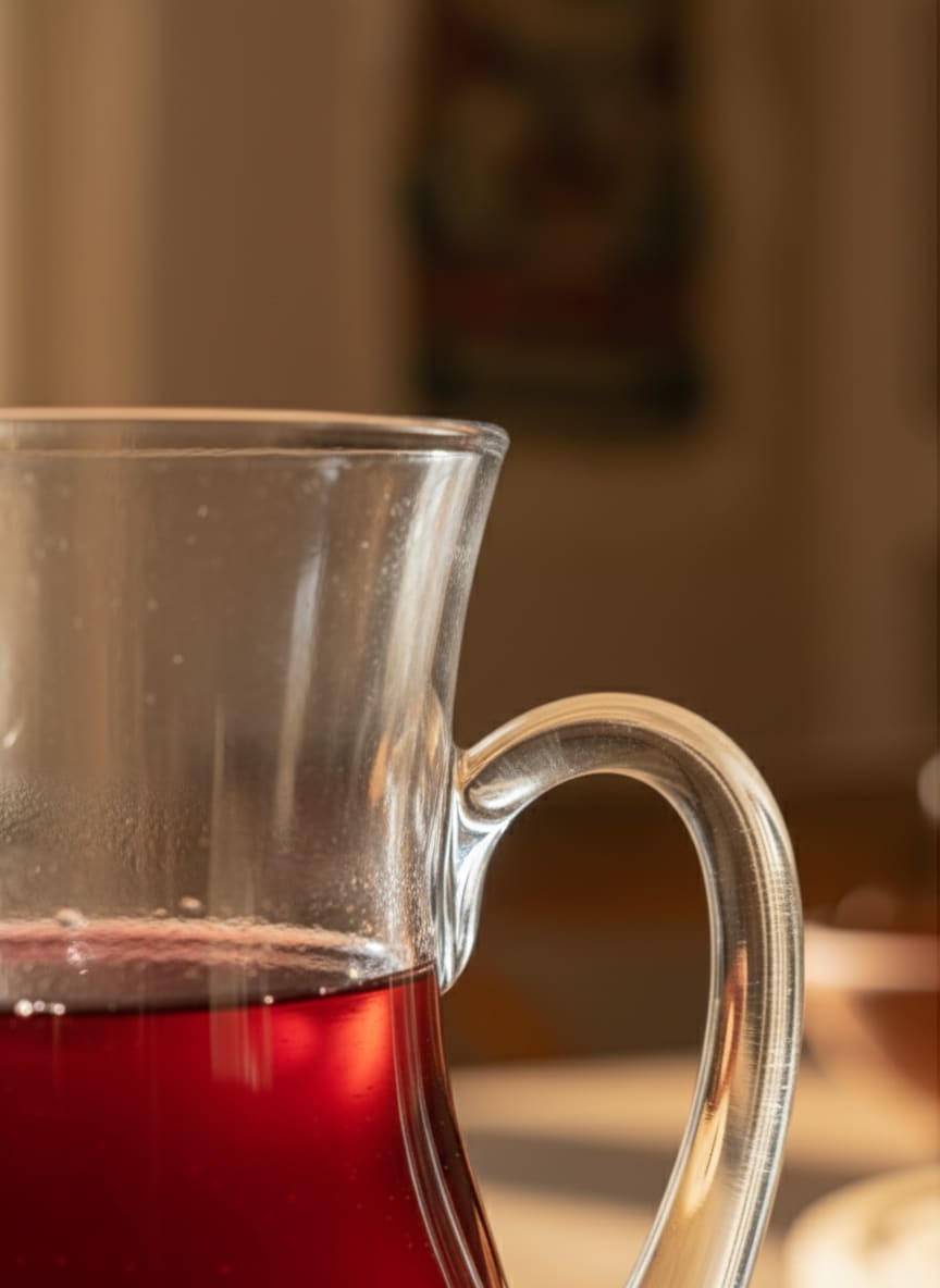 Elegant 1.8L Glass Pitcher for Juice, Water & Ramadan Drinks