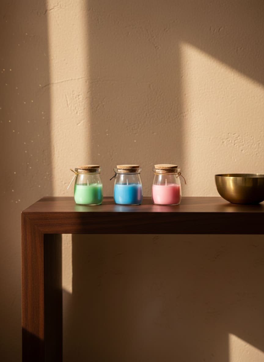 Scented Candle Jar Set (3-Piece) - Handmade Home Fragrance