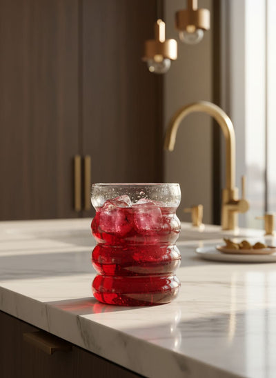 Modern Pyrex Handmade Glass Cup 350ml - Heat-Resistant Drinkware