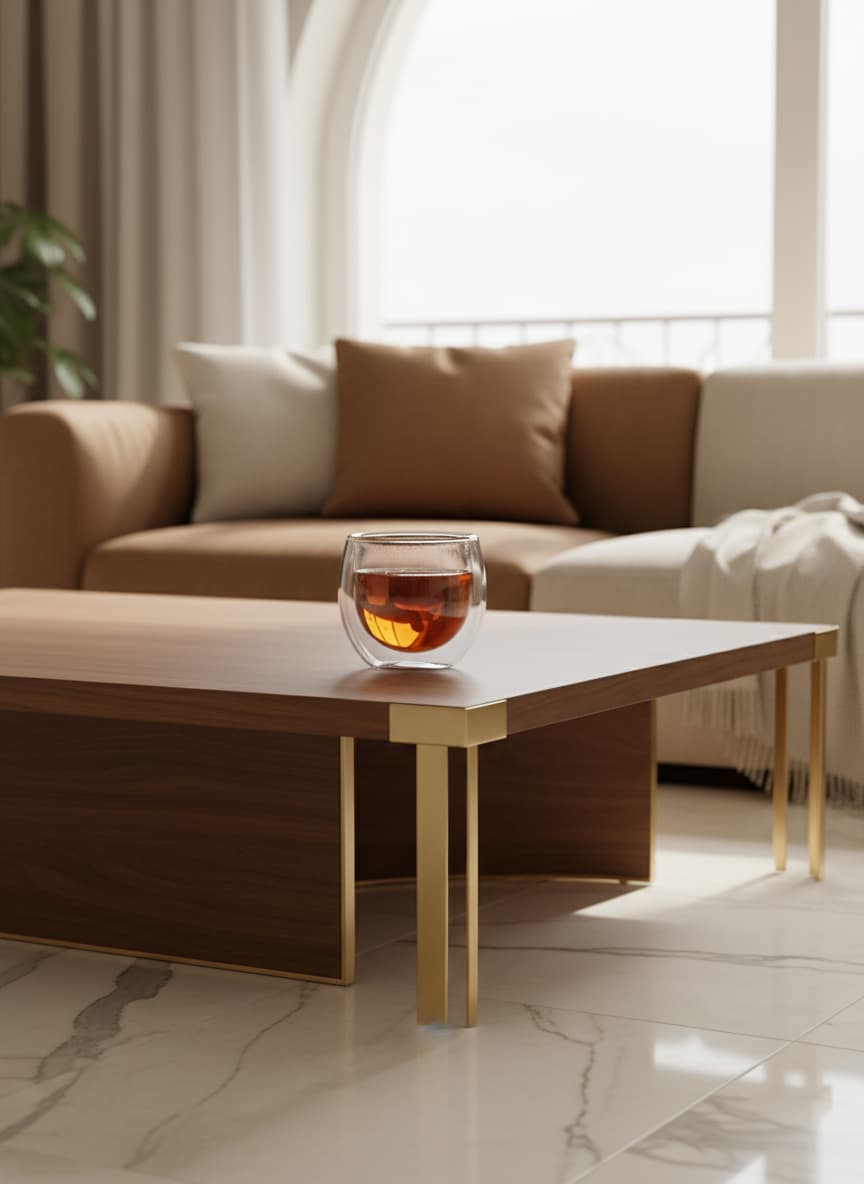 Sleek and modern borosilicate glass cup creating a beautiful floating effect for coffee.