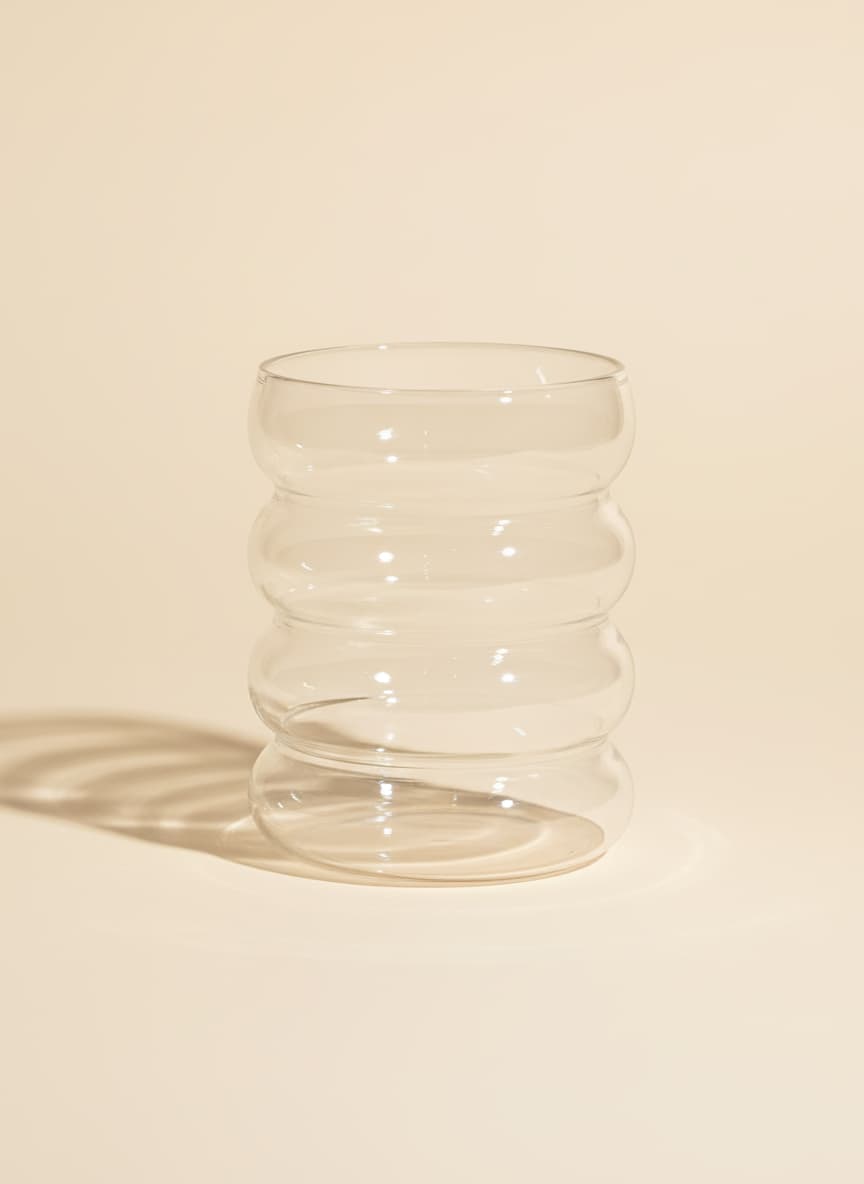 Modern Pyrex Handmade Glass Cup 350ml - Heat-Resistant Drinkware