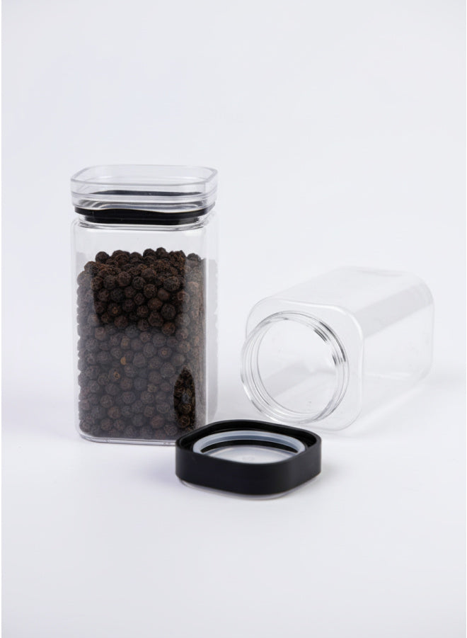 8-Pc Plastic Spice Jar Set for Family Kitchens | Stackable & Airtight Storage