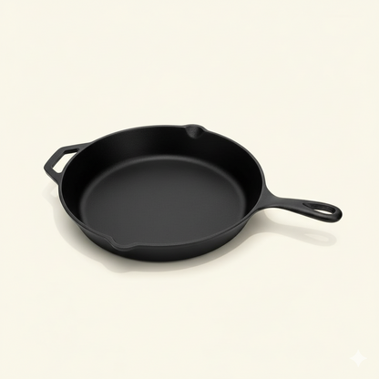Premium Cast Iron Skillet 30cm - Heavy-Duty Frying Pan