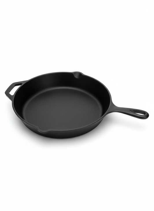 Premium Cast Iron Skillet 30 cm – Even Heat Frying, Grilling & Baking Pan