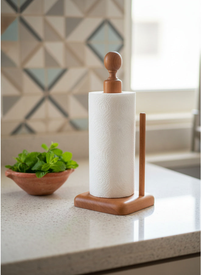 Durable Wood Paper Towel Holder | Essential for the Egyptian Family Kitchen