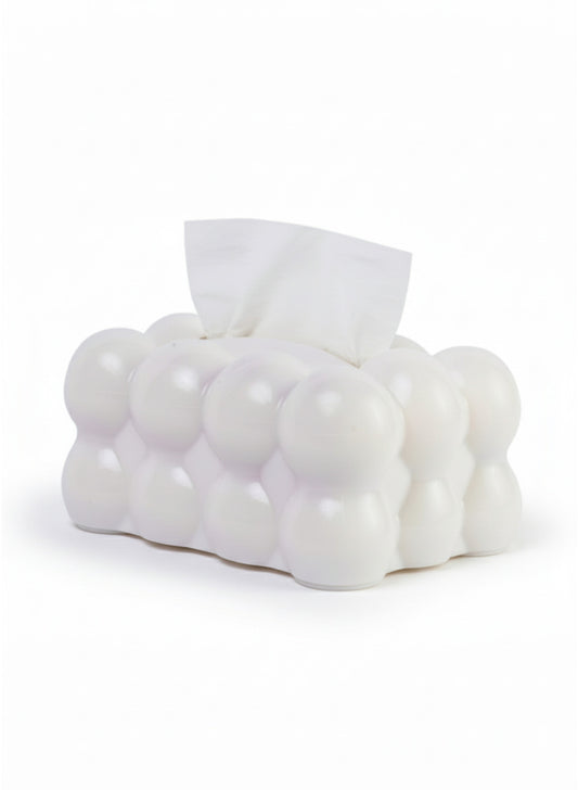 Modern Bubble Tissue Box – Durable Plastic Decorative Case for Standard Packs