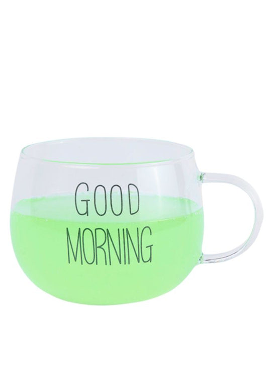 Large Good Morning Wide-Bowl Tea Cup 450ml