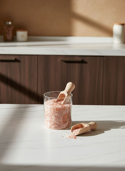 Mini Wooden Spice Scoops - 5-Piece Set for Jars & Canisters
