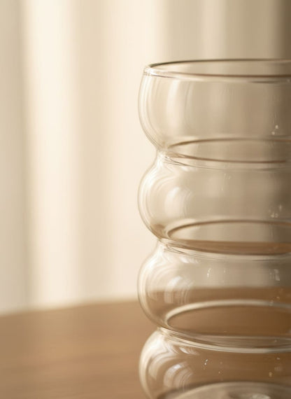 Modern Pyrex Handmade Glass Cup 350ml - Heat-Resistant Drinkware