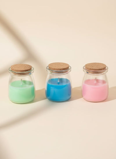 Scented Candle Jar Set (3-Piece) - Handmade Home Fragrance